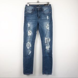 High waisted wide leg jeans and sneakers for women Plus size jeans with elastic waist